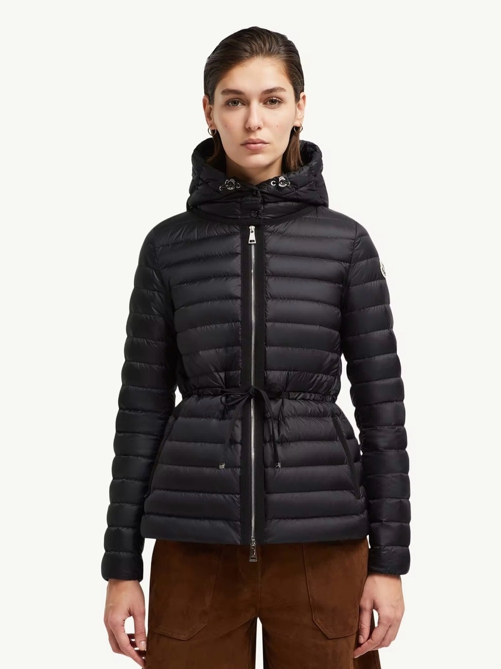 Moncler Raie Hooded Short Down Jacket